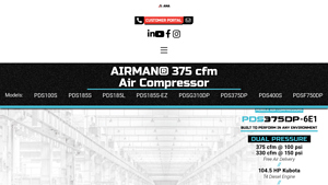 Anacorp - PDS375DP-6E1 Air Compressor