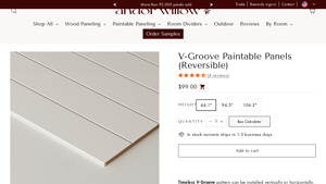Andor Willow - V-Groove Panels