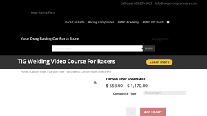 Andy McCoy Race Cars - Carbon Fiber Sheets 4x8