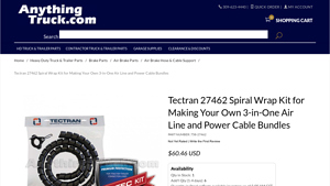 Tectran - Spiral Wrap Kit for Air Line and Power Cable Bundles