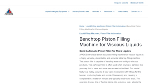 APACKS - Semi-Automatic Piston Filling Machine