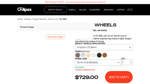 Apex Wheels - VS-5RS Forged TC-10RT