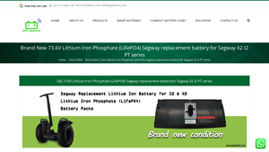 AppBattery - 73.6V LiFePO4 Segway Replacement Battery