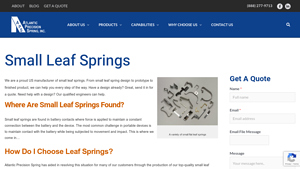 Atlantic Precision Spring - Small Leaf Springs