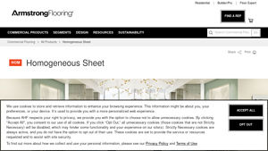 Armstrong Flooring - Homogeneous Sheet Flooring
