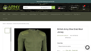 Army and Outdoors - British Army Woolly Pullover