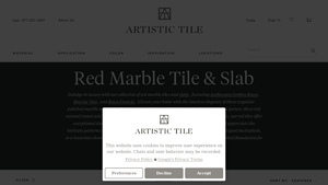 Artistic Tile - Red Marble Collection