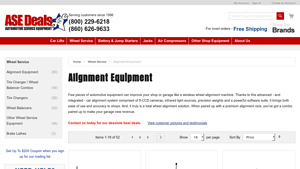 ASE Deals - Alignment Equipment