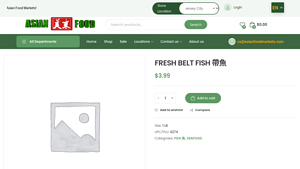 Asian Food Markets - Fresh Belt Fish