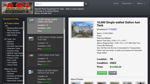 Asi Equipment Sales - Used Tanks for Sale