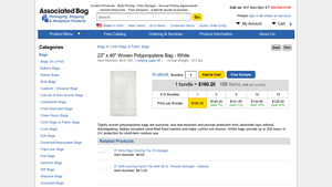 Associated Bag - 23 x 40 Woven Polypropylene Bag