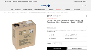 Ultralife - UBBL10-01 Battery