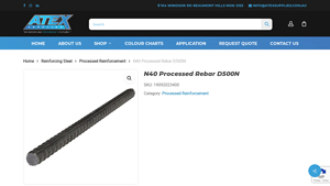 Atex Supplies - N40 Processed Rebar D500N
