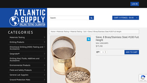 Atlantic Supply - Sieve 8 Brass/Stainless Steel