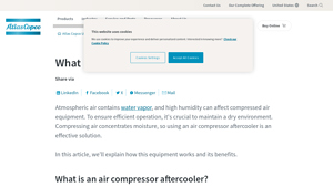 Atlas Copco - Air Compressor Aftercooler