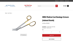 Atlas Pro - HEBU Medical Cast Bandage Scissors