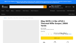 iRay - RS75 Thermal Rifle Scope
