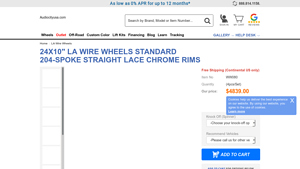 LA Wire Wheels - 24x10 Chrome Wheels