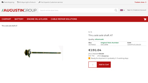 Augustin Group - Thru Axle Shaft AT