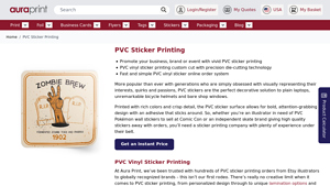 Aura Print - PVC Sticker Printing