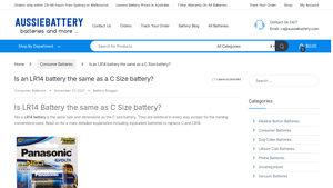 Aussie Battery - LR14 Alkaline Battery