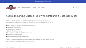 Aussie Rimshine - Outback 200 Wheel Polishing Machine