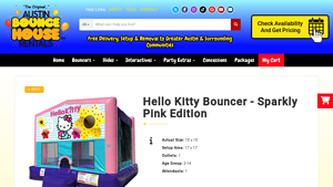 Austin Bounce House - Hello Kitty Bouncer