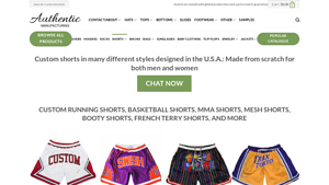 Authentic Manufacturing - Custom Sports Shorts