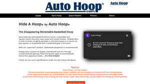 Auto Hoop® - Retractable Basketball Hoop