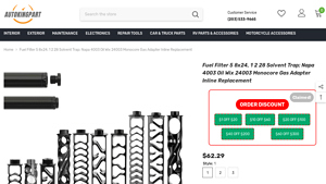 Auto King Part - 7075 Aluminium Fuel Filter Adapter