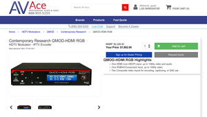 Contemporary Research - QMOD-HDMI RGB HDTV Modulator