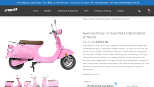 Aventura-X - Pink Limited Edition Electric Scooter