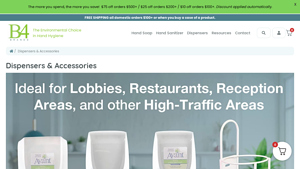 B4Brands - Wall-Mounted Soap & Sanitizer Dispensers