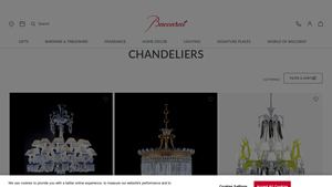 Baccarat - Zénith Printemps Bleu Chandelier
