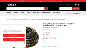 Bailey Hydraulics - Heavy Duty Spiral Hose Wrap