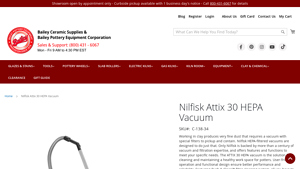 Bailey Pottery - Nilfisk Attix 30 HEPA Vacuum