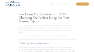 Bailey's Remodeling - Frosted Glass & Panel Doors