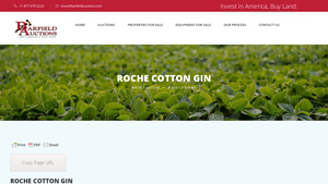 Barfield Auctions - Roche Cotton Gin