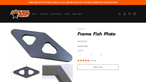 Barnes 4WD - Frame Fish Plate