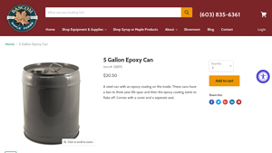 Bascom Maple - 5 Gallon Epoxy Can