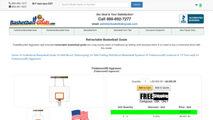 FoldaMount82 - Retractable Basketball Goals