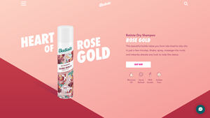 Batiste - Rose Gold Radiant Rose Scented Dry Shampoo