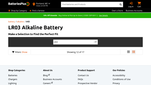 Batteries Plus - LR03 Alkaline Battery