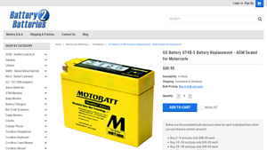 GS Battery - GT4B-5 Battery Replacement