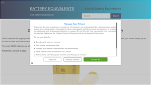 BatteryEquivalents - 26800 Lithium-ion Battery