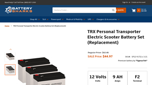 SigmasTek - TRX Personal Transporter Electric Scooter Battery Set