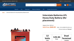 Enersys - Interstate Batteries 6TL Heavy Duty Battery