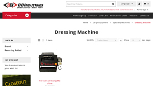 BB Industries - Hercules Dressing Machine