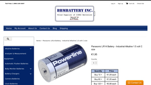 Panasonic - LR14 Industrial Alkaline Battery