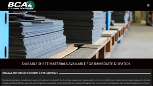 BCA Friction Materials - Durable Sheet Solutions